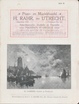 710475 Uitvouwbare reclamekaart ‘Serie A’, met advertenties van dertien Utrechtse bedrijven, een plattegrond van de ...